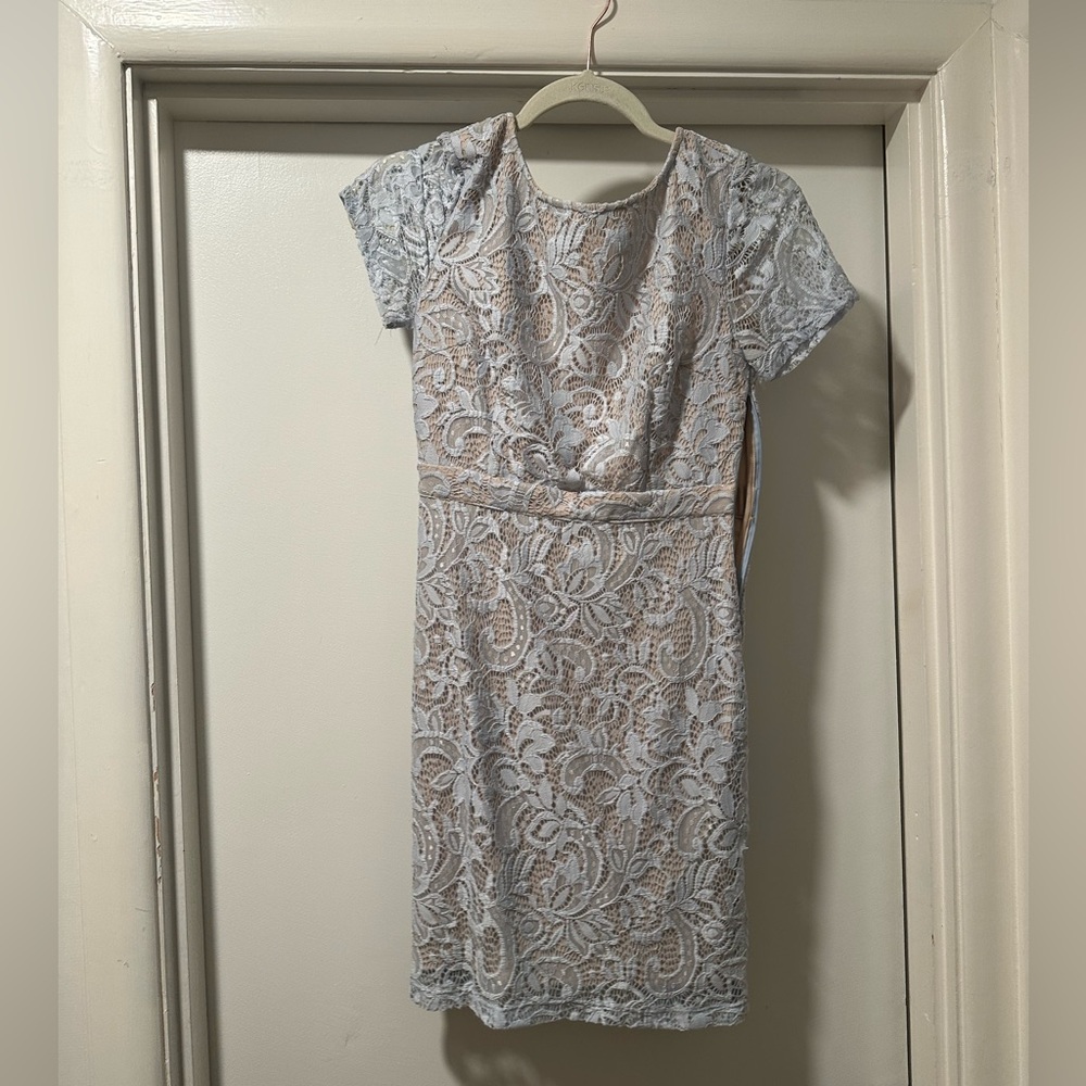 Lace Open Back Mini Dress